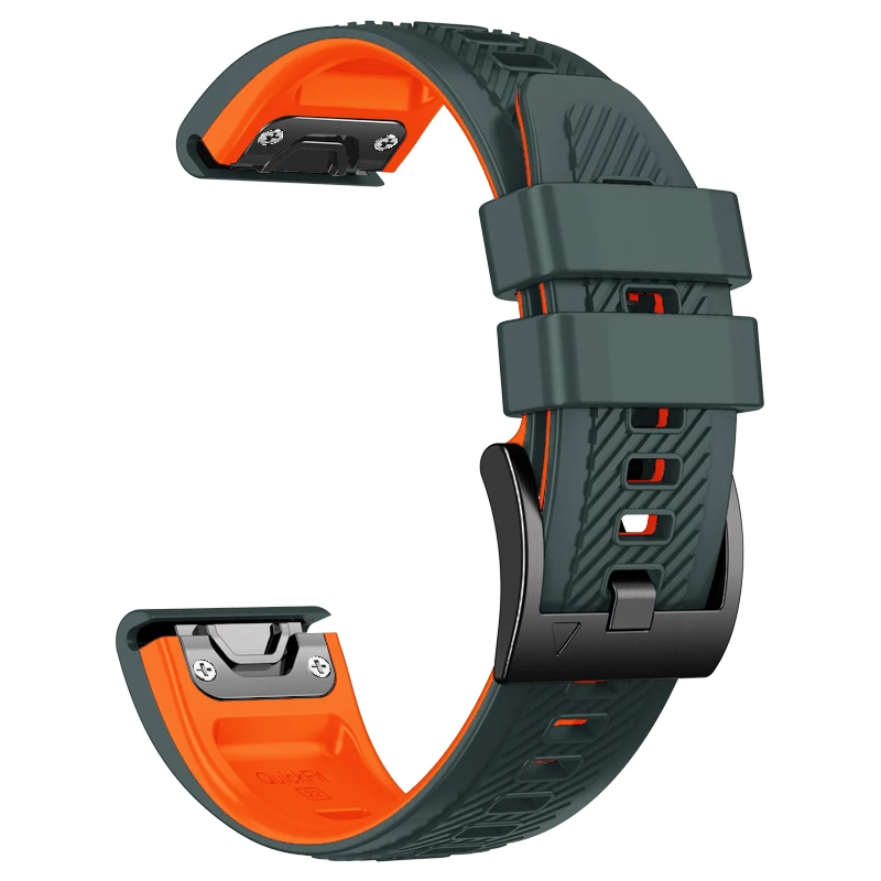 22 26MM Silicone QuickFit Strap for Garmin Fenix 7X Pro 6X 6Pro - Main Image
