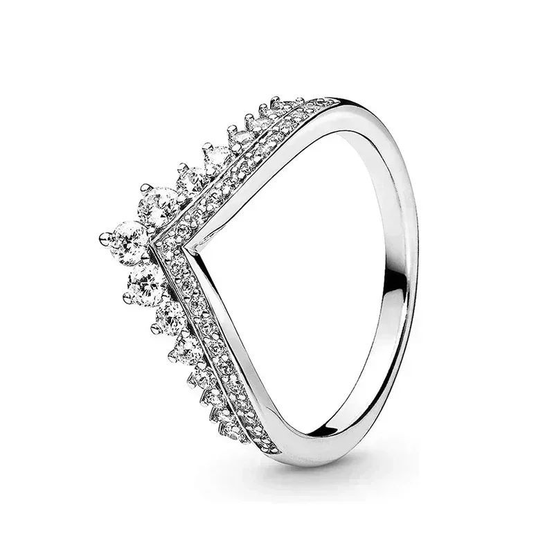 925 sterling silver circular heart-shaped couple ring classic charm jewelry silver heart ring silver rings silver ring
