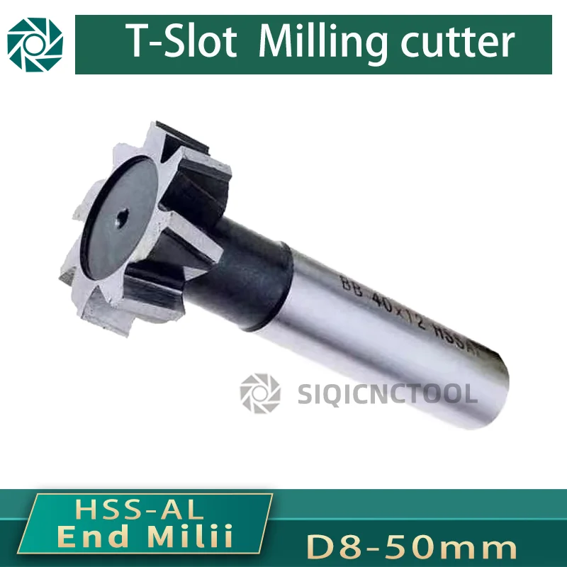 T Slot Milling Cutter for Metal HSS Woodruff Key Seat Router Bit Thickness 1-12mm Diameter 8-50mm metal cutter slot milling cutter