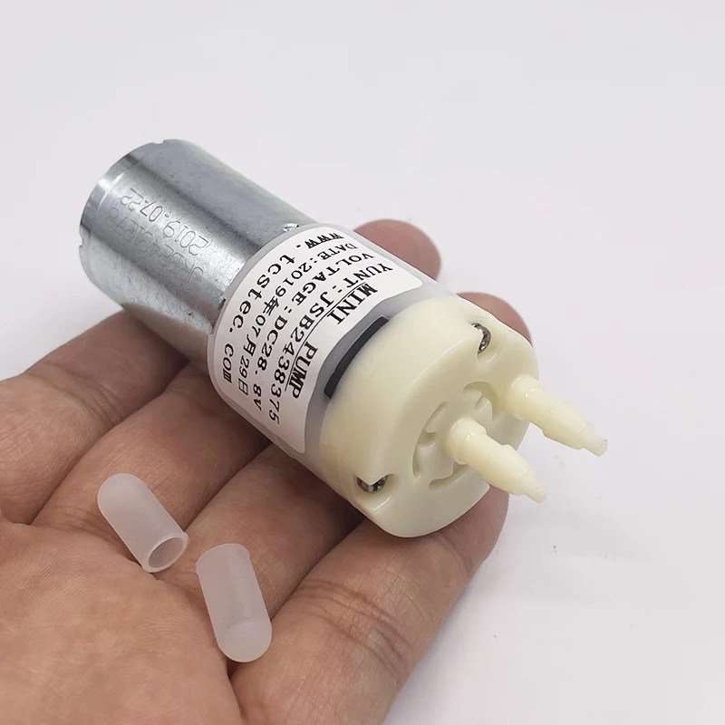 Air Pump and Liquid Transfer Pump JSB2438 Mini 370 Air Water Pump DC 24V-30V for Experimental Sampling