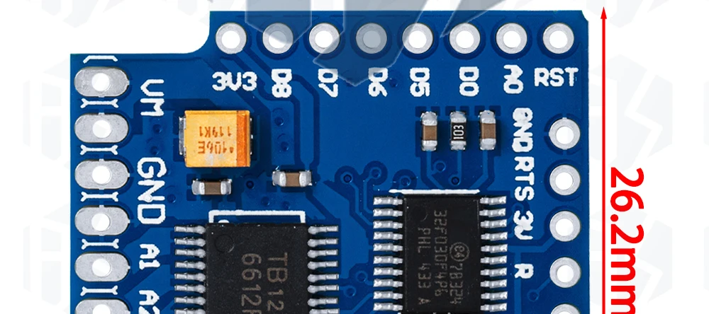 1Set Motor Schild Für WeMos D1 Mini TB6612FNG Wemos I2C Dual Motor Fahrer Schild Fahren Modul Mit Seriellen Topf – Detail 31
