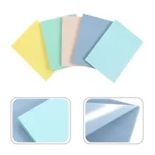 

5pcs Adhesive Memo Message Papers Transparent Memo Message Stickers Note Pads
