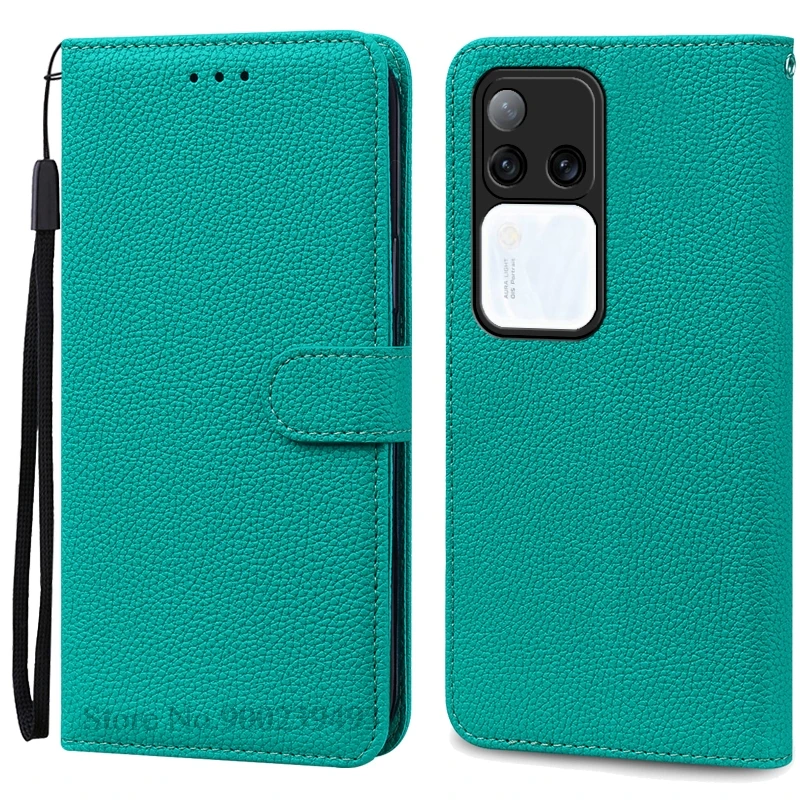 Leather Flip Wallet Case with Stand Feature