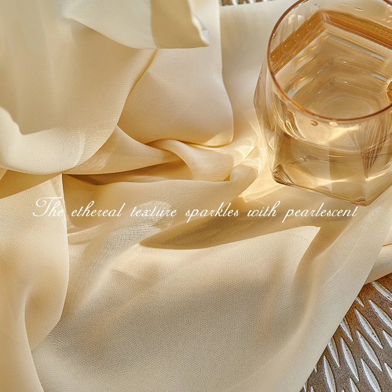 Modern Super Soft Luxurious Sheer Curtains For Living Room Bedroom Veil Decorative Window Treatments Custom Party Long Drapes 5