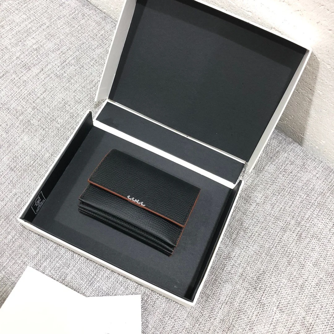 새로운 패션 클래식 오르간 카드 가방, 여성용 조약돌 버클, 다층 카드 위치 가죽, 여성용 신용 지갑 지갑