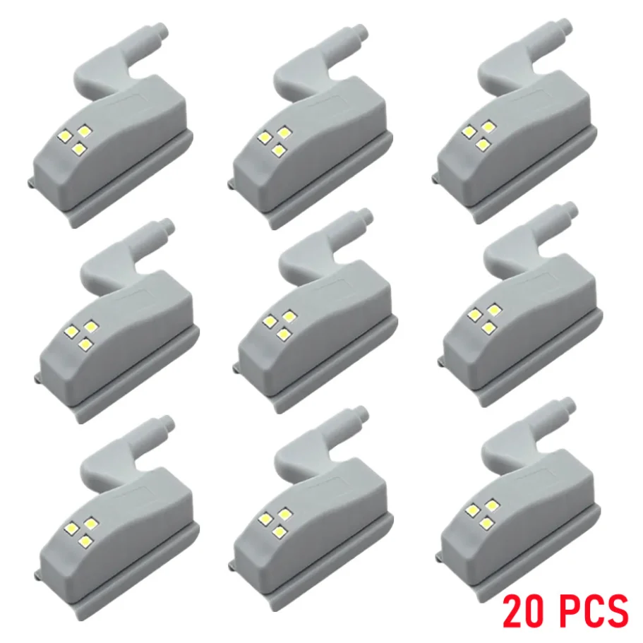 20Pcs Led Cerniera Interna Lampada Armadio Luci A Induzione Armadio Armadio Sensore Luci Camera Da Letto Cucina Armadio Lampada Da Notte Universale