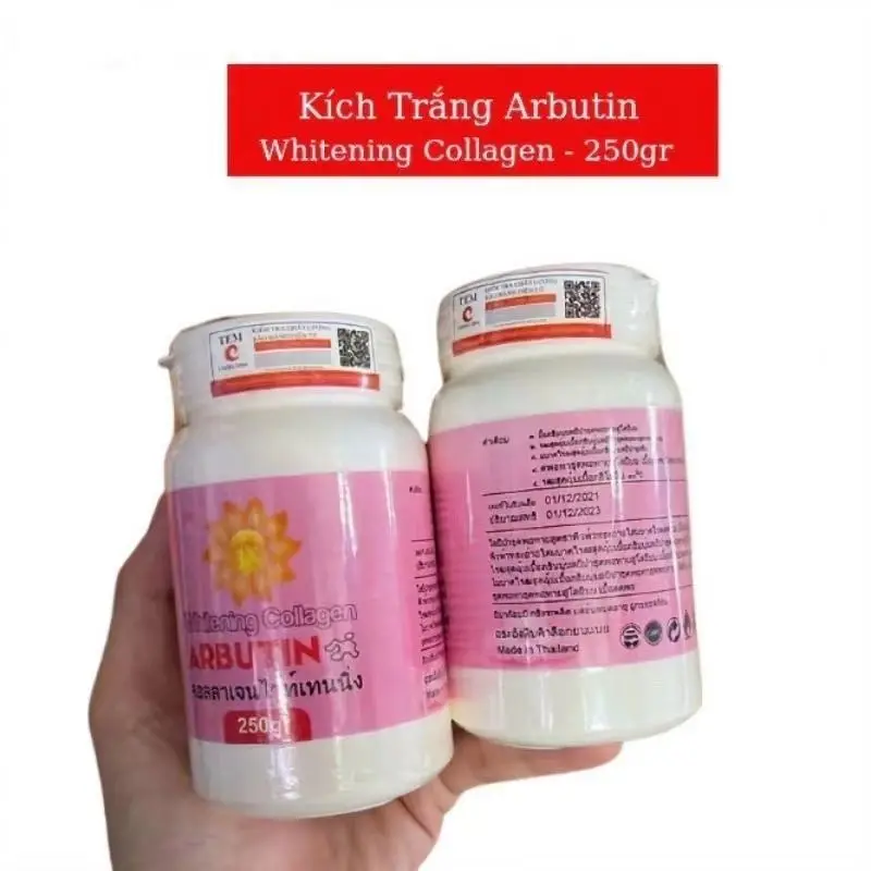 Kem K&iacute;ch Trắng Arbutin White Collagen Th&aacute;i Lan gi&aacute; cạnh tranh 250g