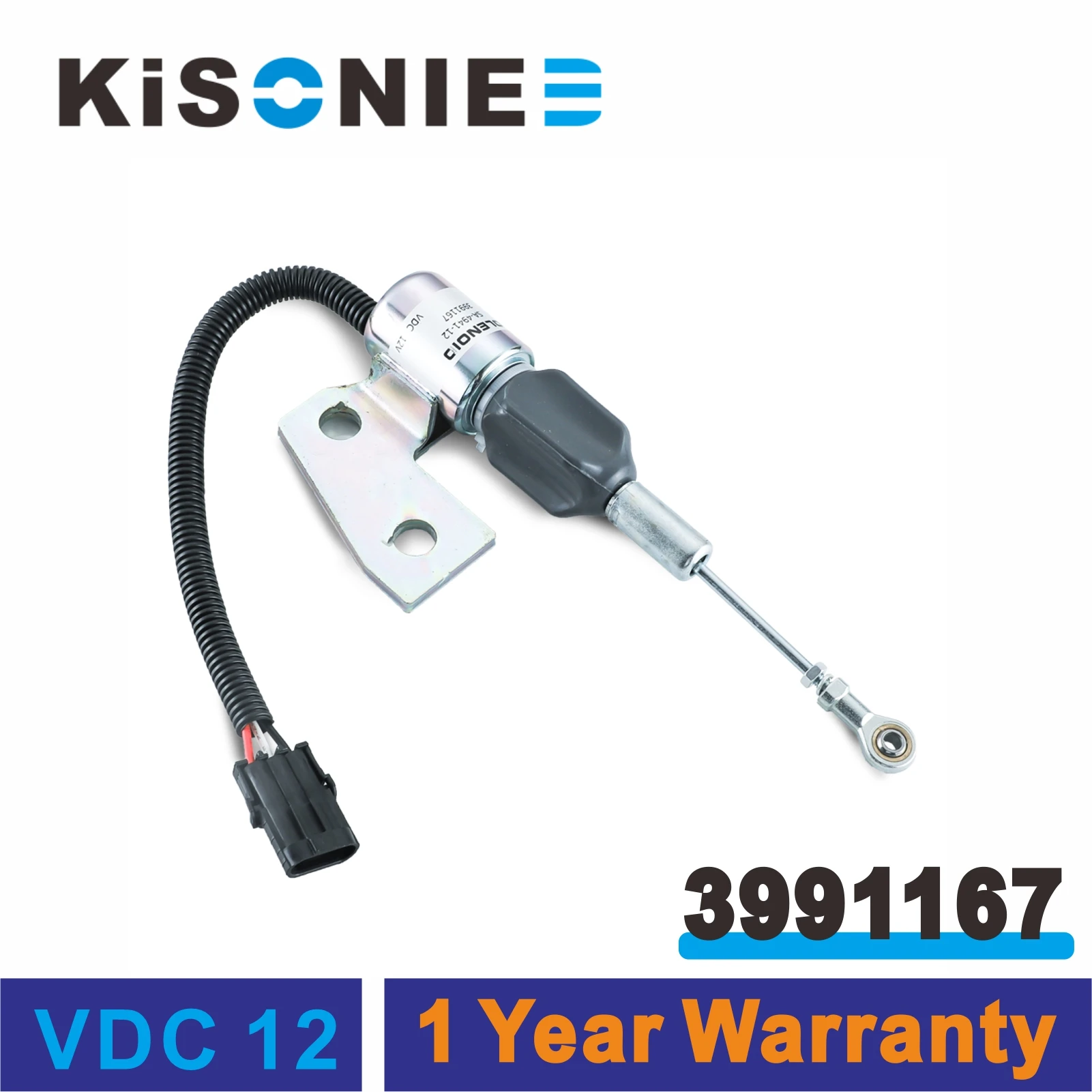 3991167 Solenoide Di Arresto Del Carburante 1703-3304 3964627 Sa-4941-12 J991167 Per Cummins Engine 4Bt 5.9L Hyundai R220-5 Case Ih 12Vdc
