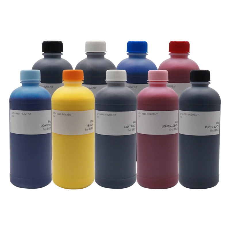 Tinta Pigmento para Epson T3000 11 T5000 T7000 P6000 P400 4800 4880 7800 7880 9800 9880 7700 9700 7900 9900 4900 Printer Cor 500ml de - Imagem 4