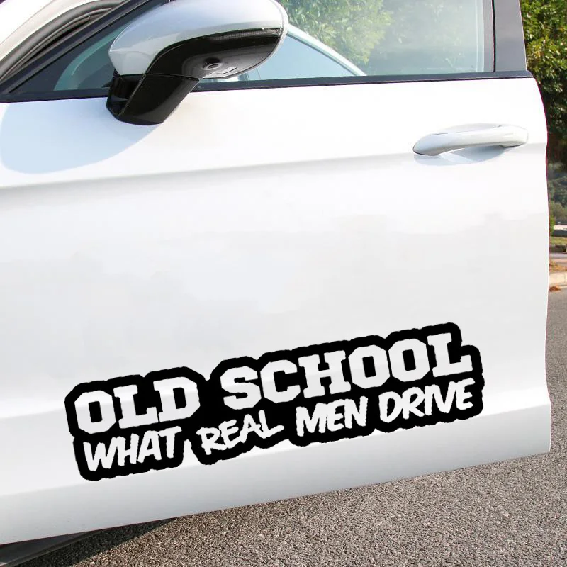 

OLD SCHOOL Sticker PVC Scratch Decal Waterproof Vinyl Motorcycle Stickers Off Road Vehicle Refrigerator Helmet Laptop