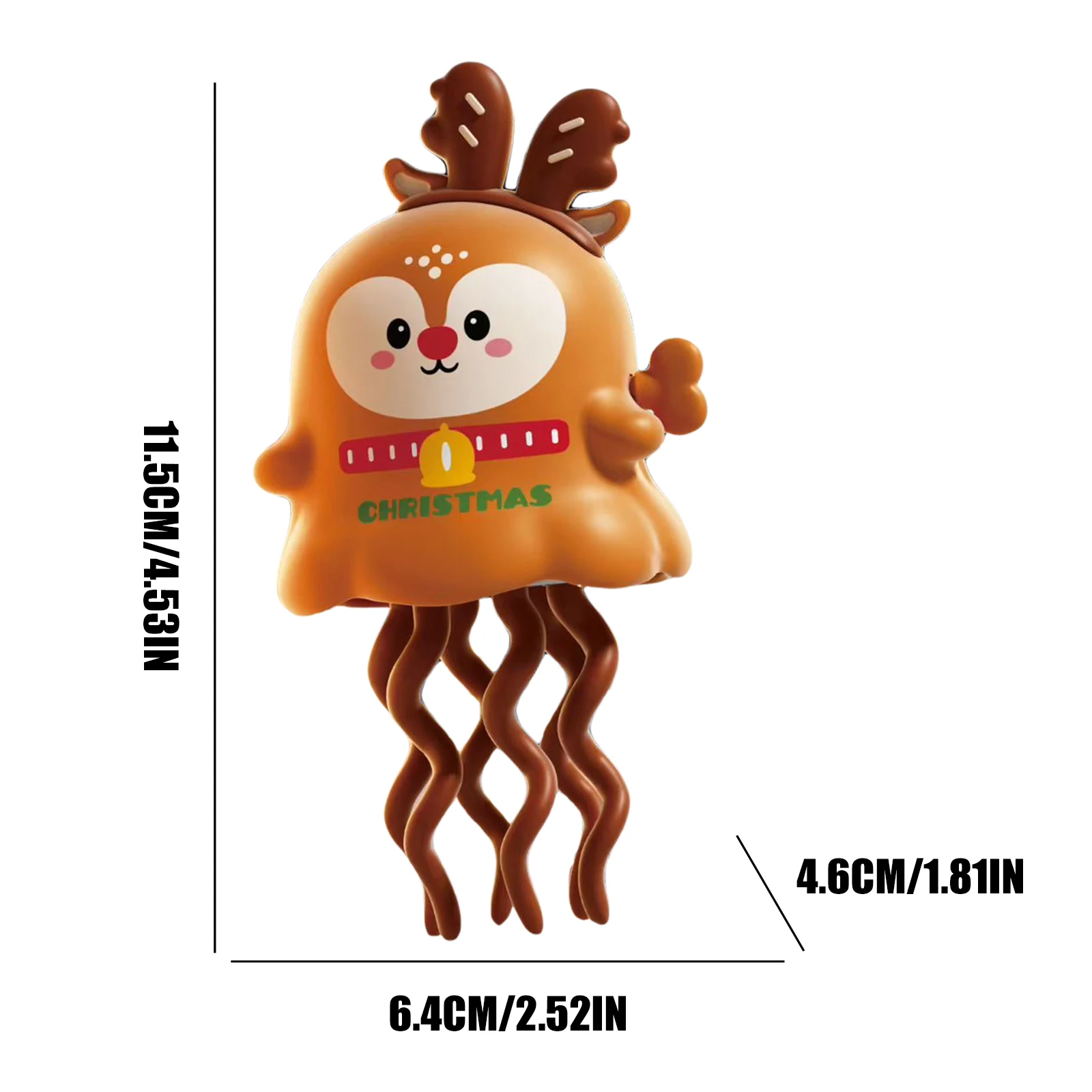 Electric Dancing White Ghost/Snowman Toys or Kids Sound and Lights Obstacle Avoidance Crawling Simulation Orange Ghost Baby Funn