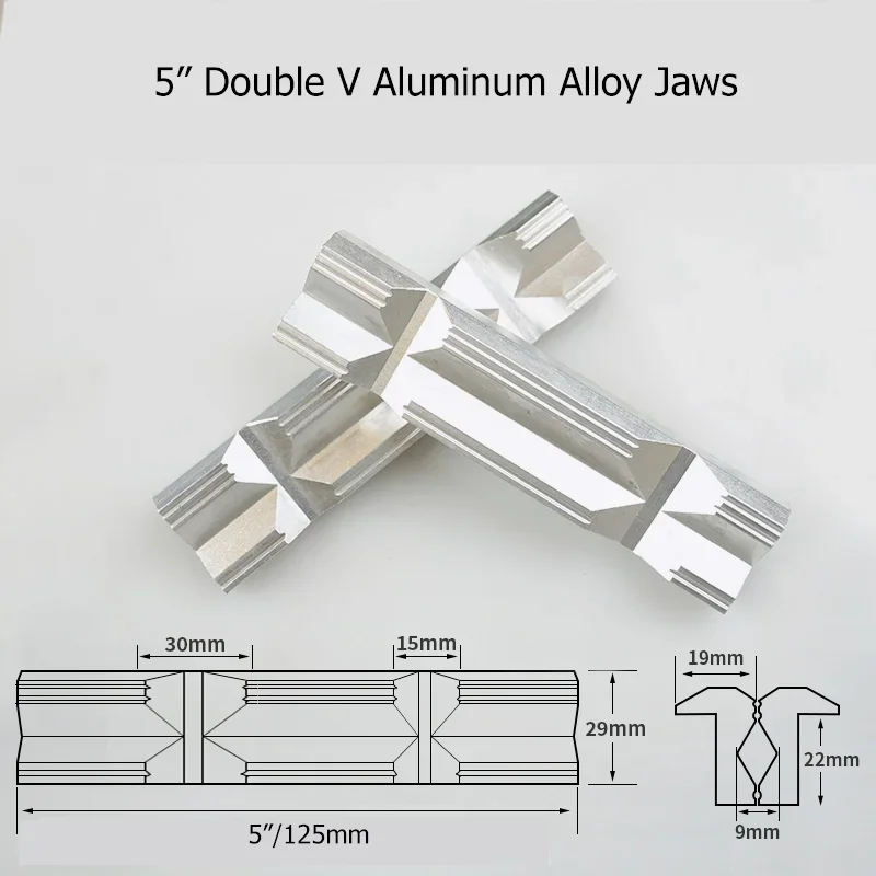 Schraubstock magnetische Schutzhülle 1/2-8 ''Backen schützen Abdeckung Aluminium legierung Gummi Handwerkzeuge Bank Schraubstock schutz Zubehör – Detail 17