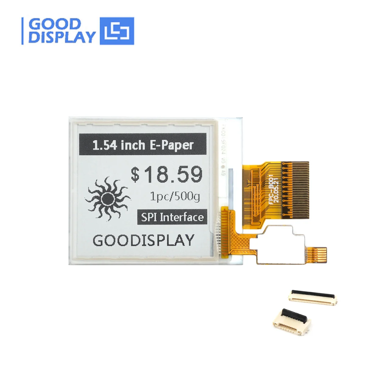 Polegada Epaper Display 200×200 Resolução Parcial Tela Atualização Toque Eink Display Gdey0154d67-t03 1.54