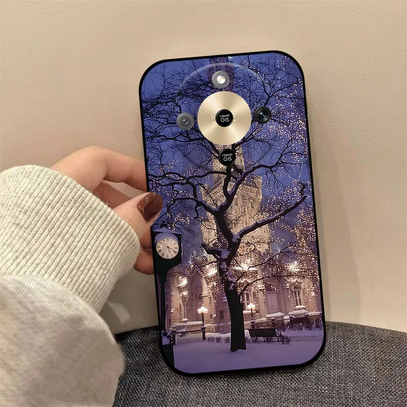 Christmas Painted Soft TPU Silicone Phone Case Cover - Holiday Design