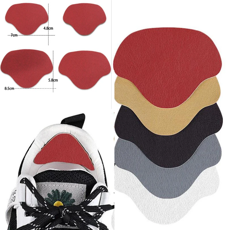 Shoe Repair Stickers Shoe Repair Patch Shoe Repair Patches Heel Protector Patches Heel Protector Pads Heel Protector Shoe Stickers Shoe Heel Repair Tips 4Pcs Heel Wear Repair Allowance Self-adhesive Patches Shoe Heel Anti-wear Stickers Foot Care Pad Inserts Sneakers Protector