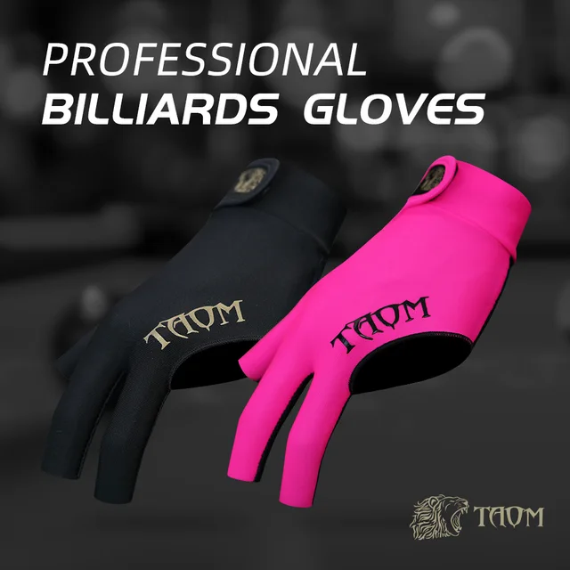 TAOM Billiards gloves with Pool Glove Left Hand 3 Finger Gloves Midas Ultra Silky Thin for Men Women Billiards Accessories 1