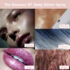 Diamond Highlighter Powder Spray Waterproof High Gloss Glitter Body Bronzer Highlight Powder Face Contour Illuminator Makeup 6