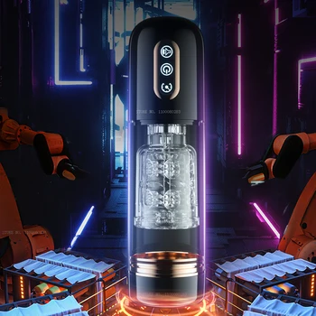 Male Automatic Sucking Telescopic Rotating Masturbator Cup For Men Blowjob Sex Machine Real Vaginal Suction Pocket Toy Adult 18