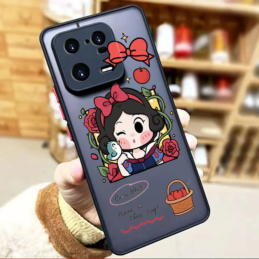 thumbnail image 1 of Funda mate para Xiaomi 13 12 12S 12T 11 11T 10 10T 10S 9 8 6X 5X PRO LITE 5G Funda Coque Capa Shell dibujos animados Anime Blancanieves, 1 of 5