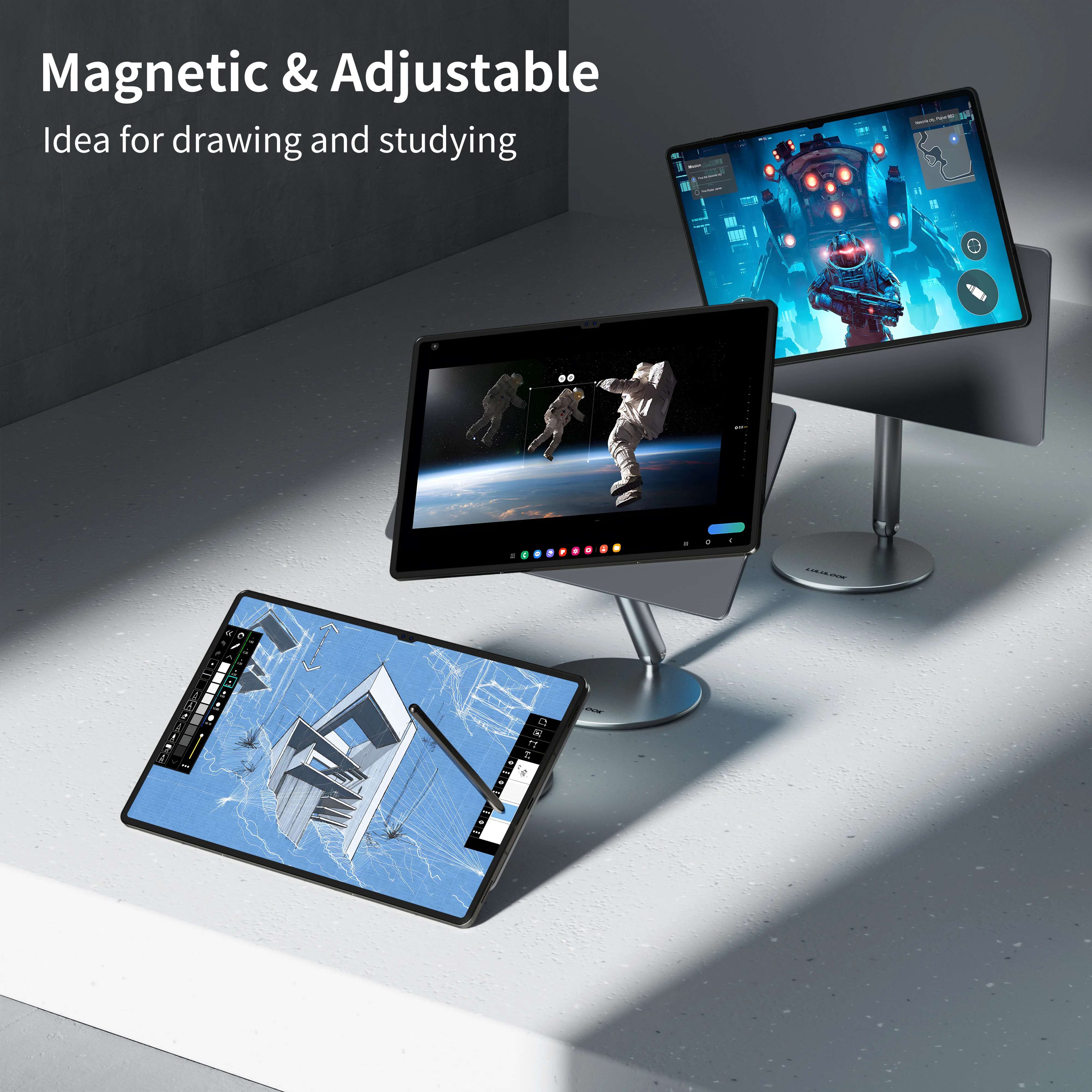 Lululook Magnetic Stand For Samsung Galaxy Tab S10 Ultra S9 Ultra