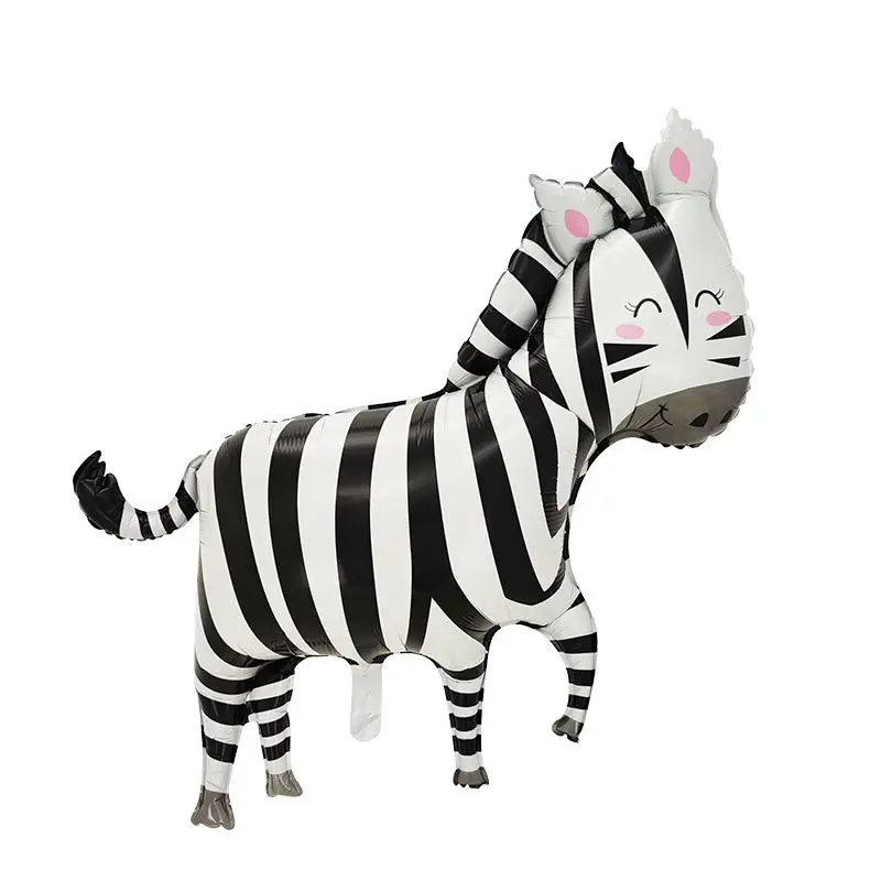 Cartoon Animals Lion Monkey Elephant Leopard Foil Balloon Jungle Safari Birthday Party Air Globos Decorations Kids Gift Toys