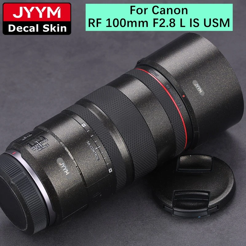 캐논 RF 100mm F2.8 매크로 L IS USM용 렌즈 스티커, 매크로 데칼 스킨 비닐 랩 필름, 스크래치 방지 보호 코팅 RF100 100 2.8