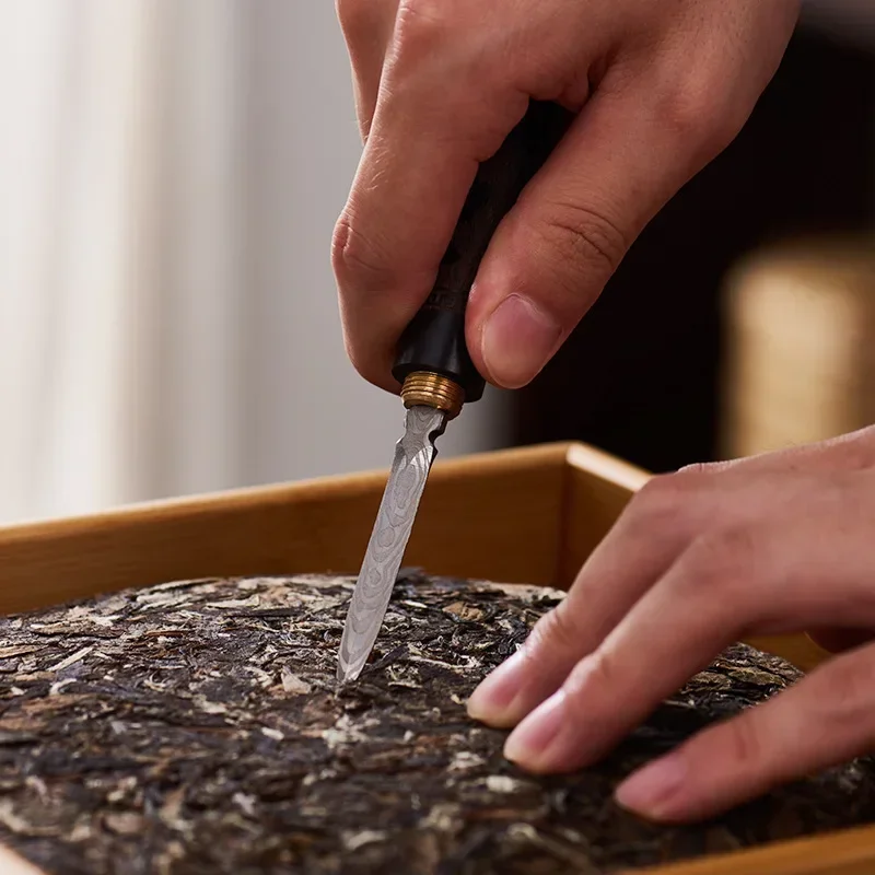 Description Picture 3 of itemChinese Tea Knife Needle Yunnan Puer Knife Shu Shen Raw Puerh Tea Cake Pu Er Erh Cube Cutters Brick Tools Accessories