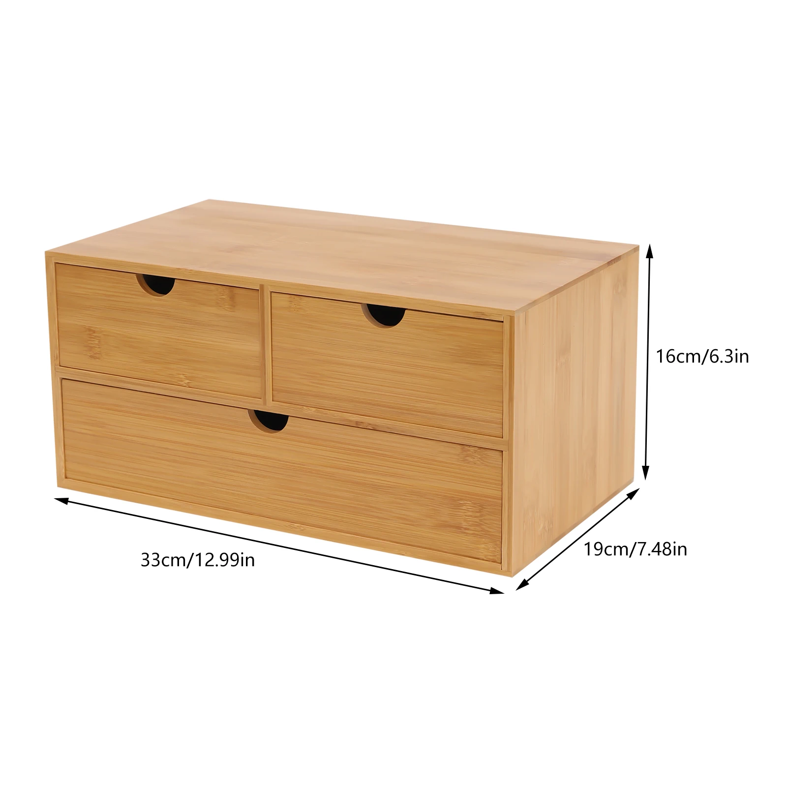 Organisateur de bureau en bambou, mini tiroir de bureau en bambou, boîte de rangement pour bureau et maison, aucun assemblage requis Sa1075a9c99fb4d1b88b99bd7efca0f28O