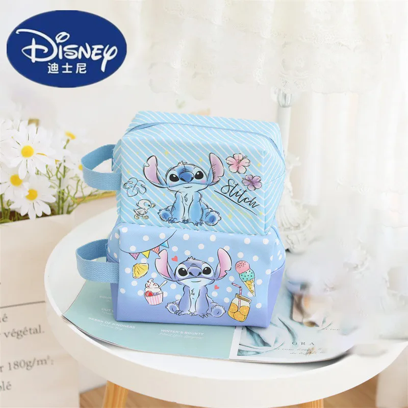 Anime Disney Lilo & Stitch Cosmetic Bag Kawaii Stitch Princess Makeup Bag Cartoon Pooh Bear Travel Storage Bag Regali