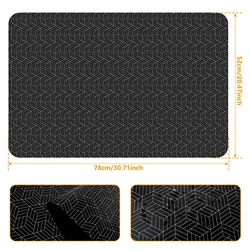 Silicone Heat-Resistant Non-Slip Cooktop Protection Mat - 52x78cm (1pc)