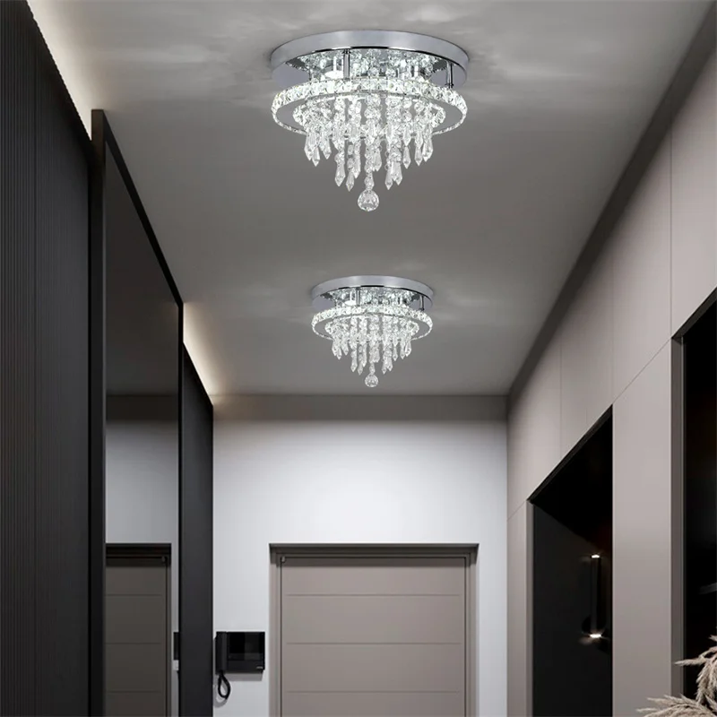 Modern Luxury Crystal LED Ceiling Lamp Chandelier