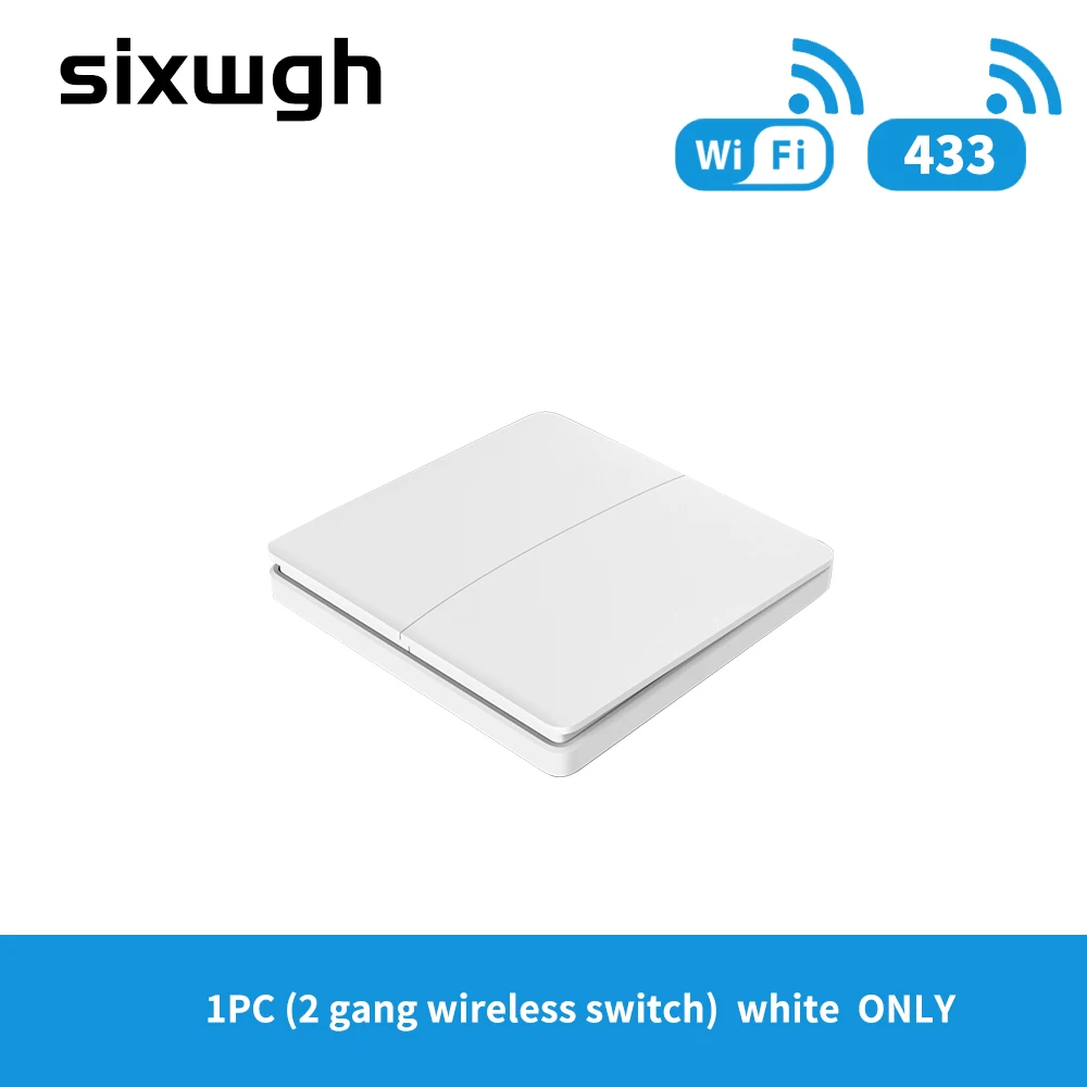 modern light switches SIXWGH 16A WIFI Switch Smart Home Tuya App Remote Control Smart Timer Switch No Battery Light Switch Work with Google Home Alexa light switch wireless Wall Switches