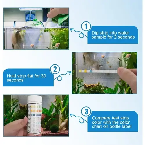 Aquarium Test Strip  Freshwater Swimming Pool Aquarium Water pH Test Strips Water Quality Fish Tank Test Strip PH Quality Kit - Image 3