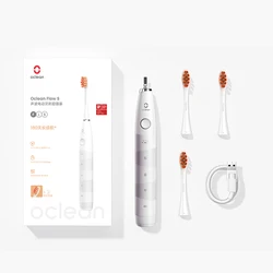 Rechargeable Electric Toothbrush for Adults with Long Battery Life, Multiple Cleaning Modes, and Extra Brush Heads (White)