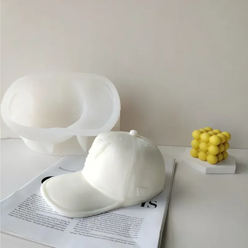 

Brand Hat Shaped Silicone Candle Mold DIY Home Decoration Plaster Resin Mold Team Baseball Cap Mould Candle Making Supplies