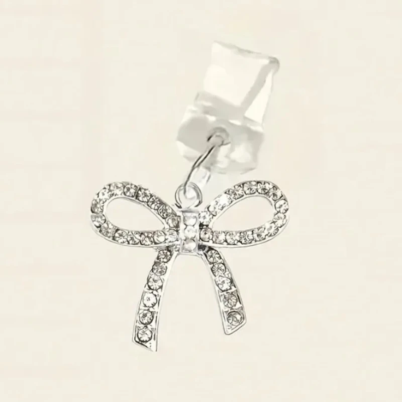 Charming Bow Phone Dust Plug Pendant for Charging Port Decoration
