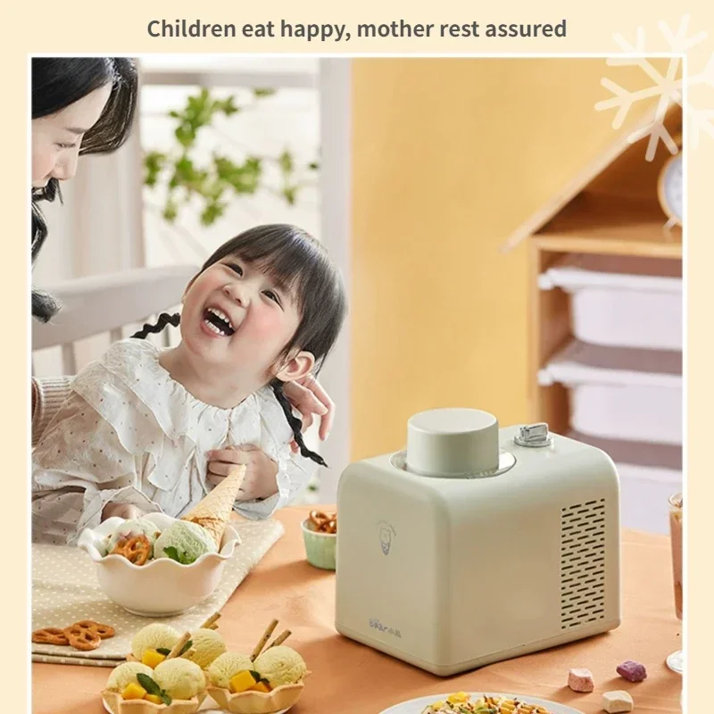 Icecream Maker Homemade Automatic Yogurt Cone Machine Kitchen Appliances