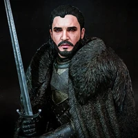 ⁦مجسم "محارب ذئب الثلج" ثلاثي الأبعاد غير مصبوغ وغير ملون (للتجميع والتلوين اليدوي) GOT⁩ - الصورة ⁦3⁩