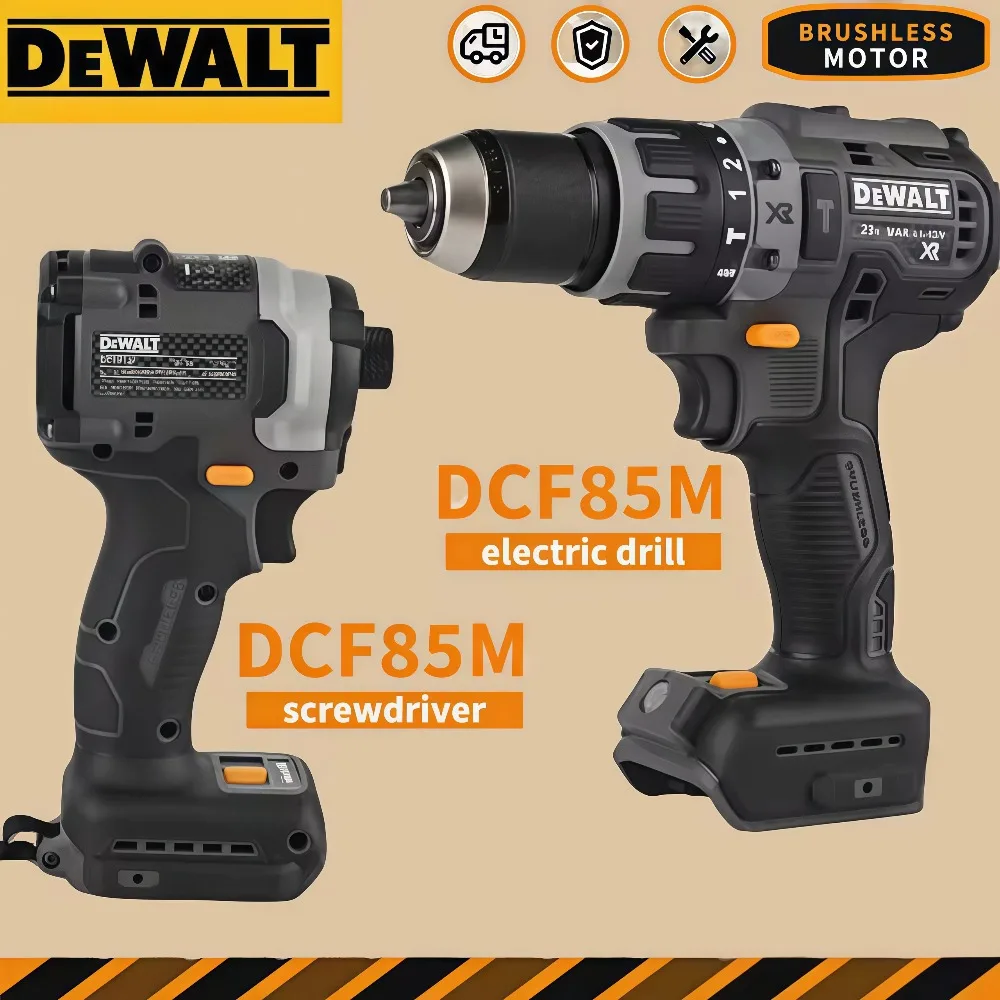2026 DEWALT DCF85M 20V MAX 브러시리스 드릴 및 임팩트 드라이버 205Nm 토크 0-3250rpm 13mm 척 전동 공구