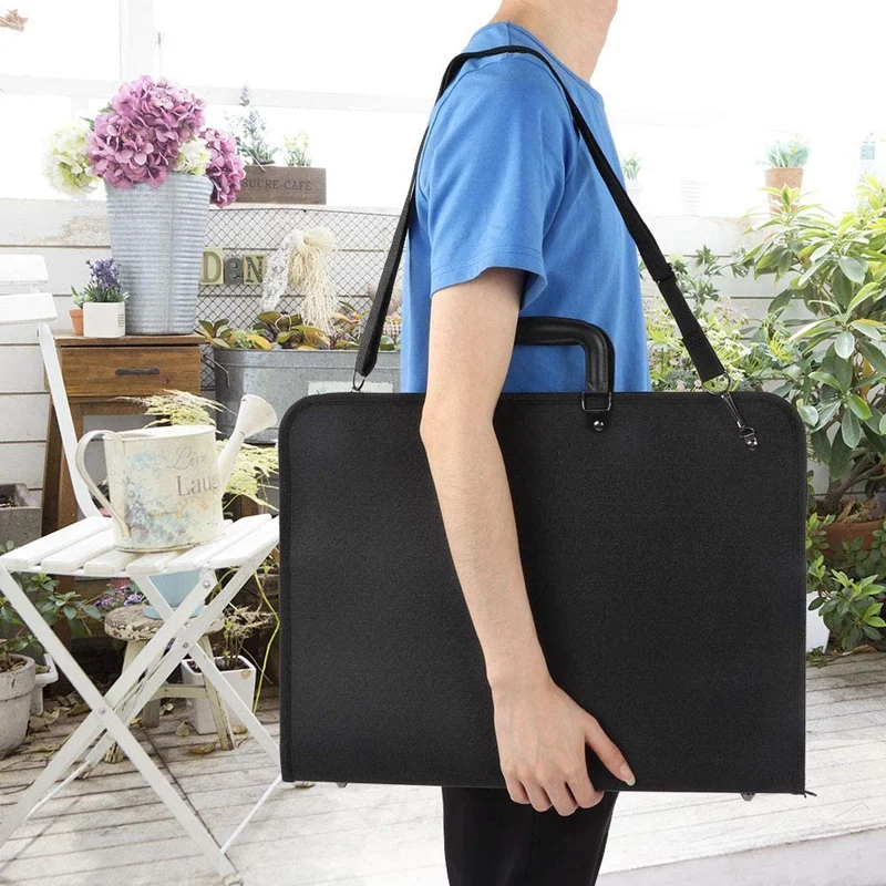 Art Portfolio Case with Zipper art portfolio case Artist Carrying Case Poster Board Tote Bag for Art Storage Folder