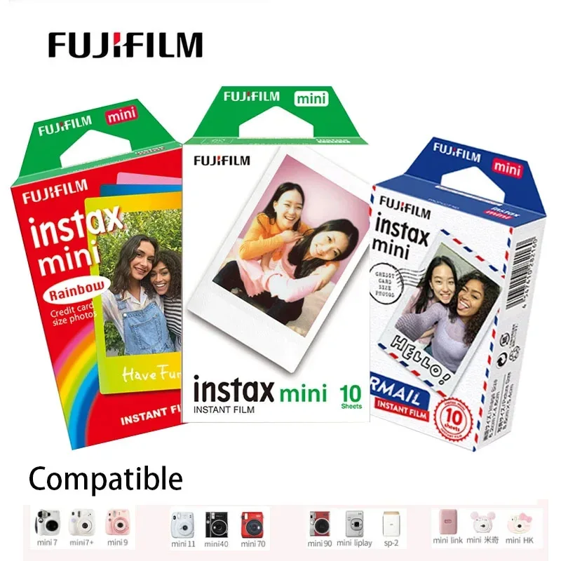 Fujifilm Instax Mini Film 10 Sheets Exposures Papers Color Design - Main Image