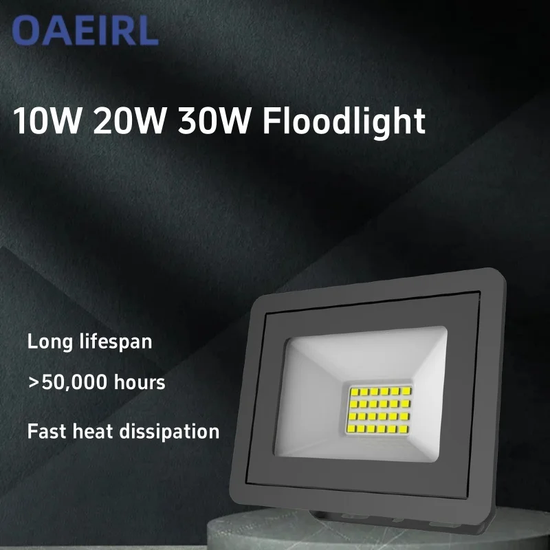 

Led Floodlight Outdoor 10w 20w 100w Headlight Waterproof External Spotlight 220v Reflector Lights Focus Home Wall Garden Lamps