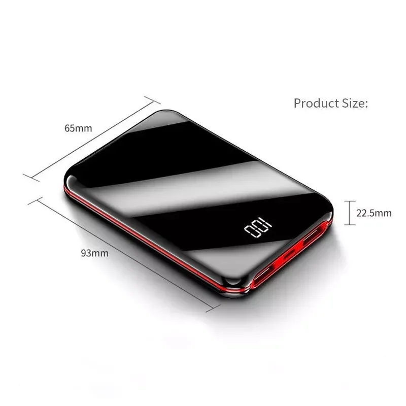 

New 2023New ` 30000mAh Bank Mini Portable Charger Double USB Outdoor Emergency External Battery Powerbank