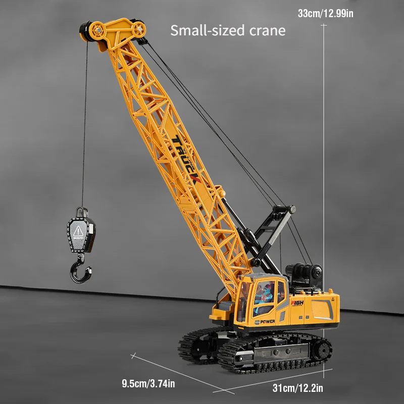 Laege Rc Truck 15Ch Children Electric Alloy Arm Remote Control Crane Engineering Electric Crane Car Toys for Boys Birthday Gifts