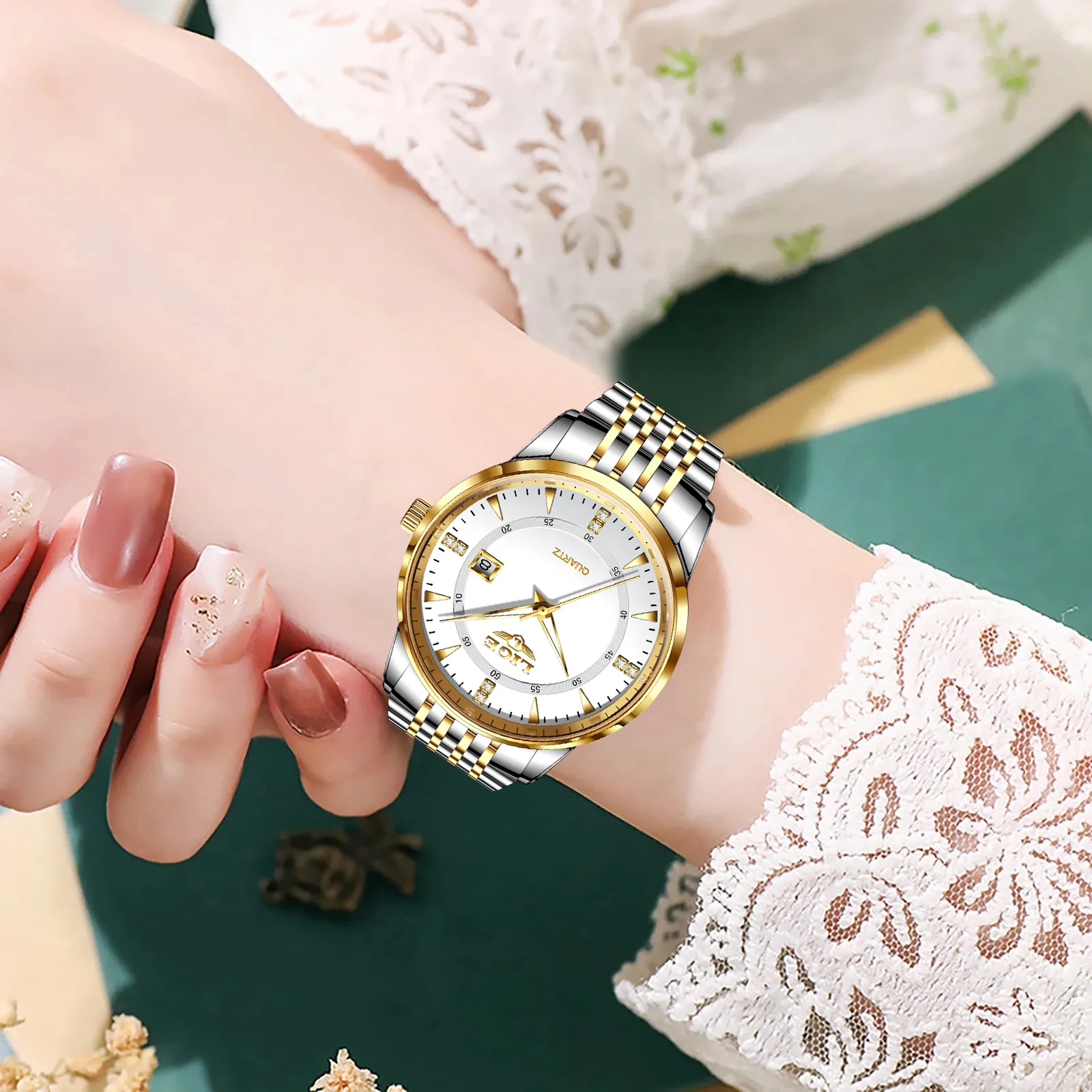 Elegant Women's Luxury Waterproof Bracelet Watch - Fashion Quartz Timepiece