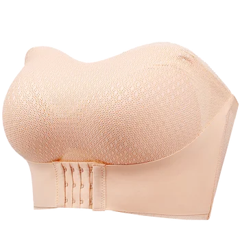 Sexy Push Up Bra Front Closure Strapless Underwear for Women Plus Size Invisible Brassiere Wireless Breathable Female Lingerie