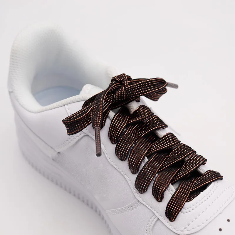 Weiou Lace 60-100Cm Kids Shoe Decoration 1CM Boots Black String Color Weaving Replacemence Tape Sneaker Designer Canvas Cordon