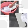 Washboard Portable for Hand Washing Machine Backing Plate Clothes Abs Laundry Small Washboards Travel 4