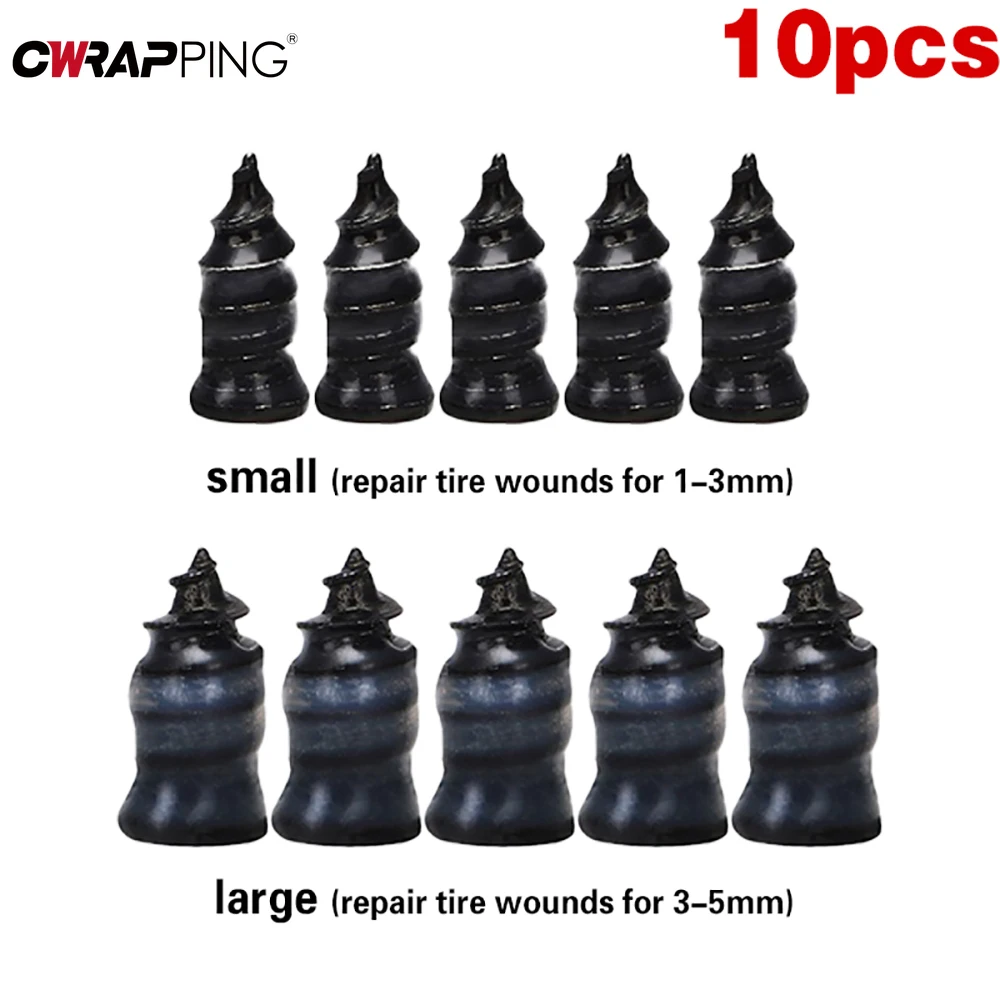 Tire Repair Kit Car Tire Repair Tools Tyre Repair Rubber Nail 10/30PCS Rubber Tire Nail with Screwdriver Automobile Truck Motorcycle Accessories