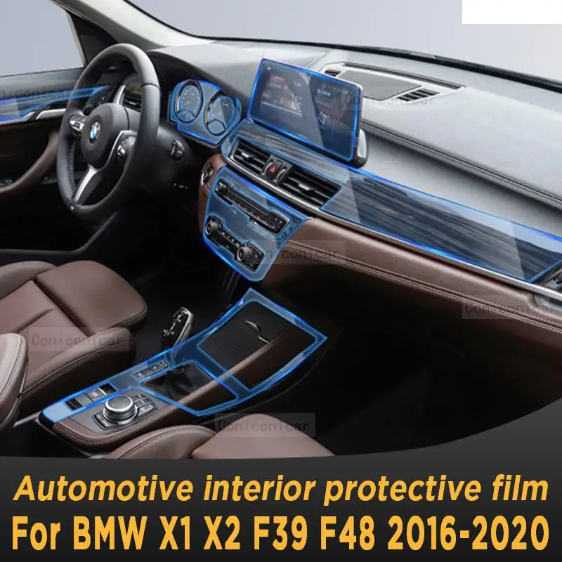 

For BMW X1 X2 F39 F48 2016-2020 Gearbox Panel Navigation Automotive Interior Screen Protective Film TPU Anti-Scratch Sticker